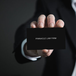 Cartão De Visita Código QR Preto Mínimo Profissional Duplo Lado