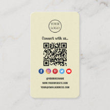 Código Qr Professional Mídia social Conecte-se con