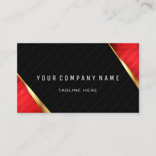 Cartão De Visita Código QR profissional - vermelho e preto