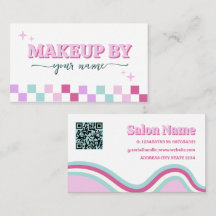 Código QR Rosa Retro 