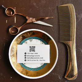 Cartão De Visita Código QR Simples