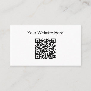 Cartão De Visita Código QR Simples Site Promocional