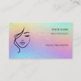 Cartão De Visita Código QR Skin care & Beauty Salon