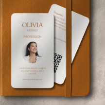 Código QR Social de Foto de Ochre e Ivory