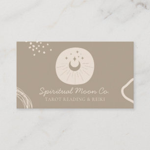 Cartão De Visita Código qr Tom Terra Lua Estrelas Espiritual
