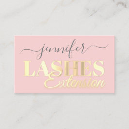 Cartão De Visita Código QR traça o script de extensão do Ouro, rosa