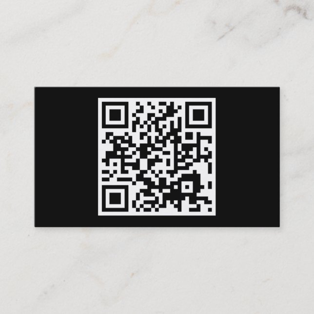 Cartão De Visita código simples de QR (Frente)