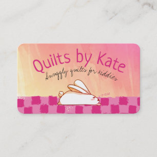 Cartão De Visita Coelhinhos bonitos infantis cobertores de bebês co