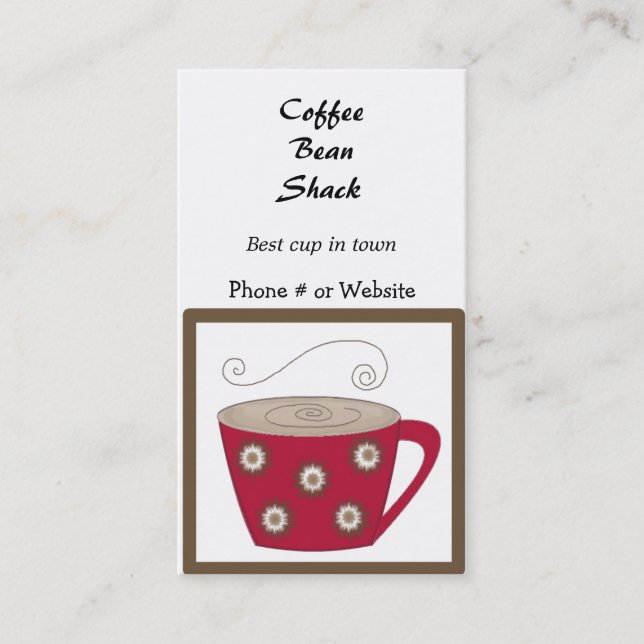 Cartão de Visita CoffeeTheme (Frente)