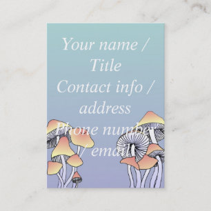 Cartão De Visita Cogumelos