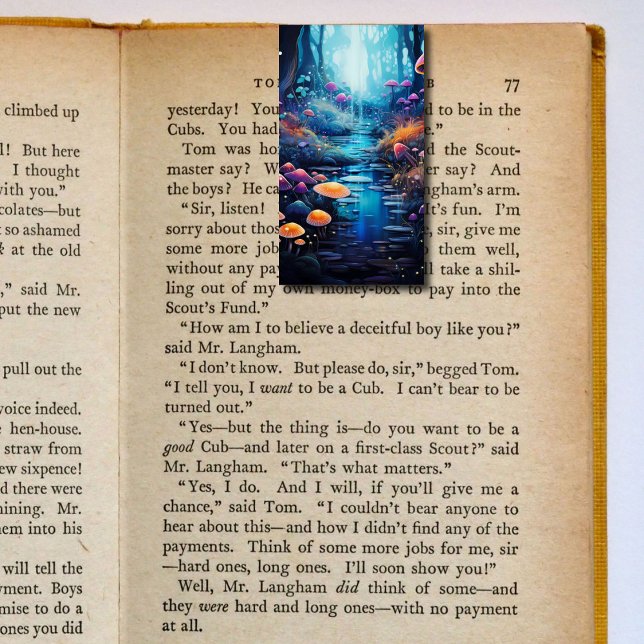 Cartão De Visita Cogumelos do Rio Folheando Marcadores (Criador carregado)