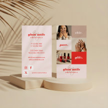 Colagem de Fotografias Comerciais Mínimas de Salão