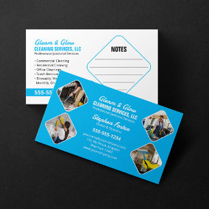 Cartão De Visita Colagem de Fotos de Faxineira Limpadora de Casas C