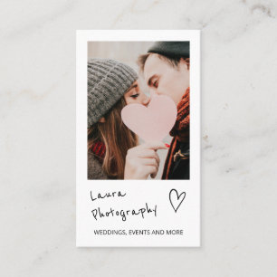 Cartão De Visita Colagem de fotos do fotógrafo do casamento moderno