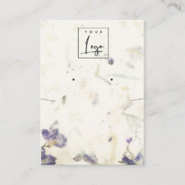 Cartão De Visita Colar de Gravação de Papel Flocos