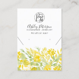 Cartão De Visita Colar de ourivesaria verde-amarela