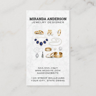 Cartão De Visita Colares, Anéis, Ouriços