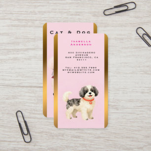 Cartão De Visita Coleção Moderna de Cão de Higiene Personalizada