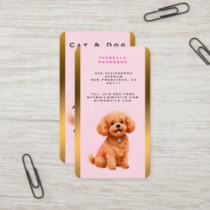 Cartão De Visita Coleção Moderna Personalizada de Higiene Canina