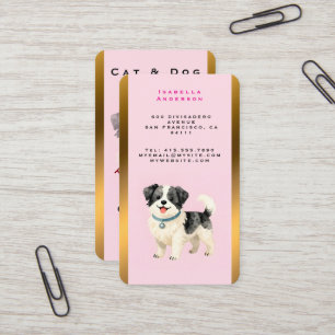 Cartão De Visita Coleção Moderna Personalizada de Higiene Canina