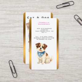 Cartão De Visita Coleção Personalizada de Luxo para Cães Tendência 