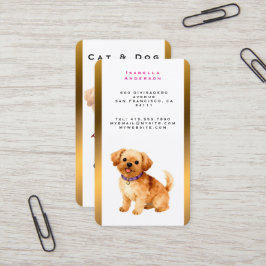Cartão De Visita Coleção Personalizada de Luxo para Cães Tendência 