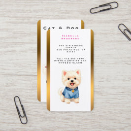 Cartão De Visita Coleção Personalizada de Luxo para Pet Grooming da