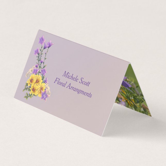 Cartão De Visita Coleção primavera Garden (Frente)