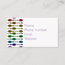 Cartão De Visita Colheres