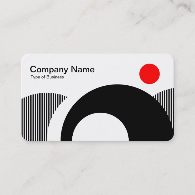 Cartão De Visita Colinas geométricas 03 (Frente)