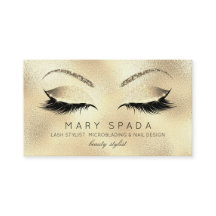 Colisão de sobrancelhas Lashes Luminantes Dourado