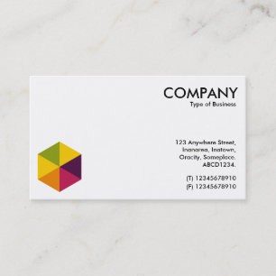 Cartão De Visita Color Hexagon 01