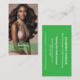 Cartão De Visita Color Pop Green Gradient Business Card