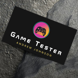 Cartão De Visita Colorida do Desenvolvedor do Demonstrador de Vídeo