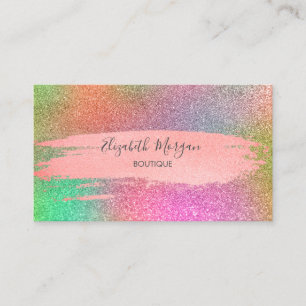 Cartão De Visita Colorida Moderna, Traço De Pincel