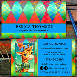 Cartão de Visita Colorido e Atraente