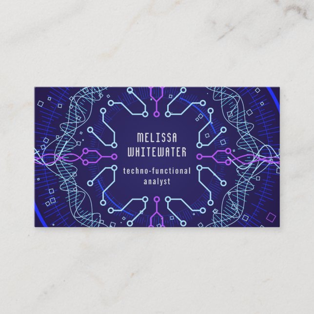 Cartão de visita colorido horizontalmente lustroso (Frente)