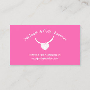 Cartão De Visita Coluna de Leash dos Acessórios Pet
