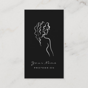 Cartão De Visita Coluna Olhos-De-Orelha Pisca Cinza Preta