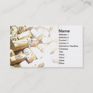 cartão de visita com abstrato de cortiça