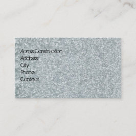 Cartão de visita com aparência de metal galvanizad