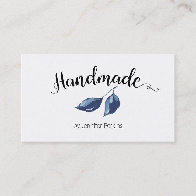 Cartão de visita com Aquarela Minimalista (Frente)