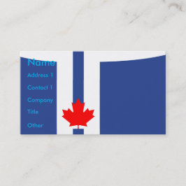 Cartão de Visita com Bandeira de Toronto, Canadá