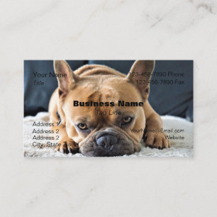 Cartão de Visita com Bulldog Francês- HAMbyWG