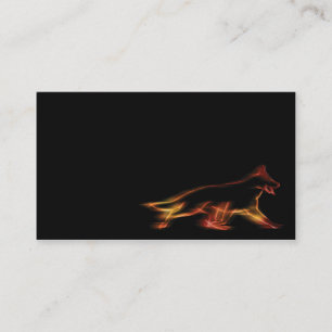 Cartão de visita com cão de german shepherd