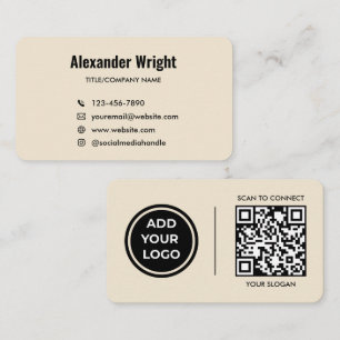 Cartão de Visita com Código de Barras e Logotipo B