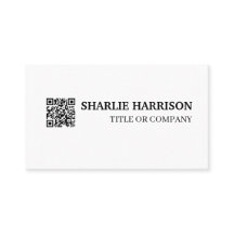 Cartão de Visita com Código QR
