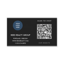 Cartão de Visita com Código QR de Logo Personaliza