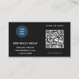 Cartão de Visita com Código QR de Logo Personaliza