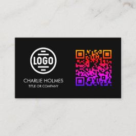 Cartão de Visita com Código QR | Design Moderno Pr